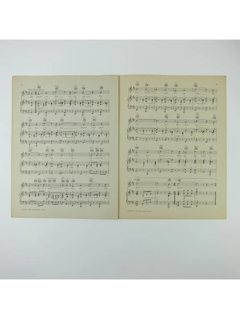 Sheet Music The Bombardier Song Lorenz Hart Richard Rodgers WWII Vintage 1942